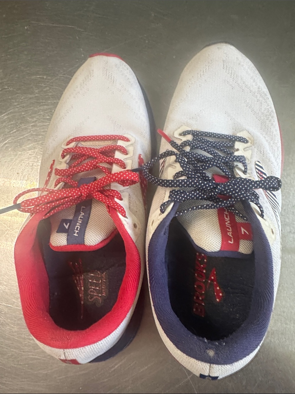Brooks Women's Athletic Shoes - White, Red & Navy - Picture 4 of 4